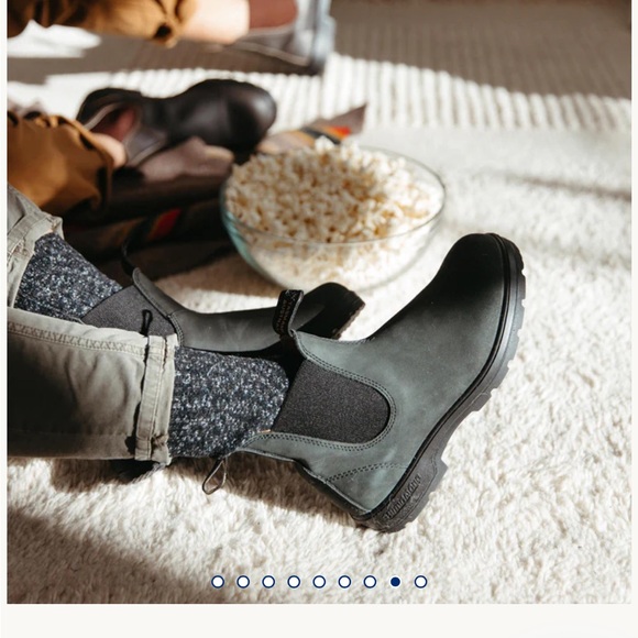 New Blundstone 587 Rustic Black Chelsea Boots size 9.5 women’s or men’s 7.5 - Picture 6 of 12